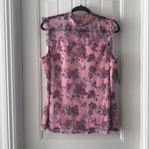 ☘️LAST CHANCE!! Pink Lace Romantic Ruffle Top